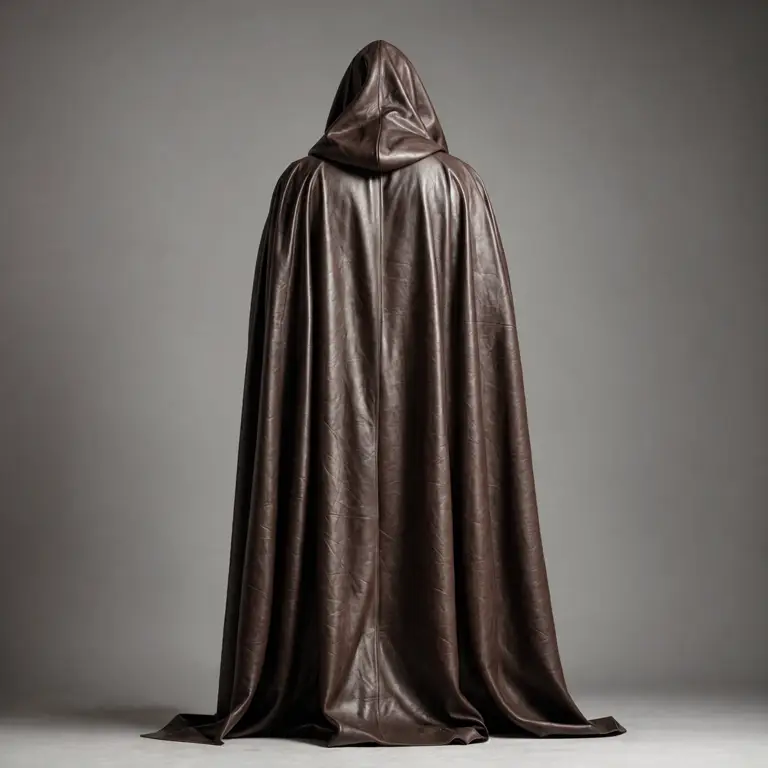 Brown Leather Cloak